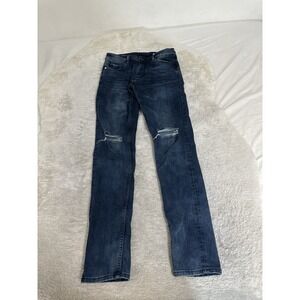 CR7 Type-S Cristiano Ronaldo Slim Distressed Jeans Men‎ Sz 28x32 Blue Denim Guys